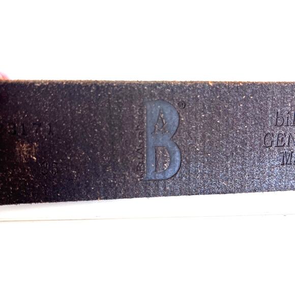 Bill Adler Mens Distressed Leather Belt Size 36 Brown Western Indie Grunge 23171 - Picture 9 of 9